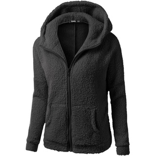 Más el tamaño de 5XL mujeres chaqueta de invierno de piel de cordero de la moda con capucha cremallera chaqueta femenina abrigo de invierno (5)