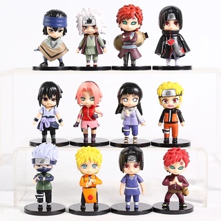 Ivanes 6 unids/lote figuras de acción PVC juguetes Kakashi Naruto Gaara 7cm Obito Itachi modelo Figurine Comics Sakura (9)