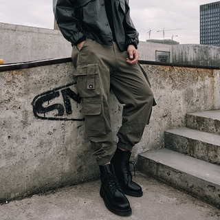 Nuevos pantalones Cargo Hip-hop De calle con múltiples bolsillos casuales pantalones ropa para hombre