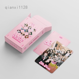 Qianxi1128 54 unids/Set KPOP TWICE postal The Feels Album Photo LOMO Card For Fans Collection (1)