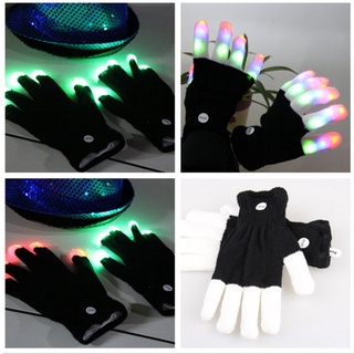 [8/19]guantes de iluminación led luminosos coloridos intermitentes para lugares de entretenimiento