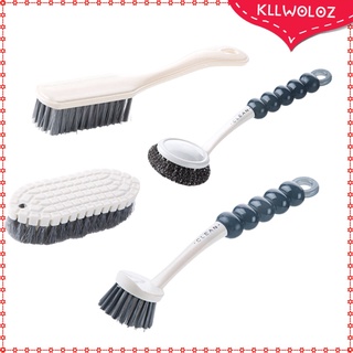 Kllwoz juego De cepillos De limpieza multiusos/Uso Doméstico/4x/cepillo Para Lavar platos/cepillo De limpieza De cocina (1)