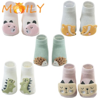 MOILY New Newborn Socks 6-12 month Anti Slip Floor Cotton Baby Socks Accessories Infant Autumn Winter Soft Cartoon Animal