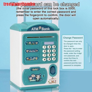 ombn 1pc niños caja de dinero electrónica huella dactilar hucha dinero caja de ahorro grande (6)