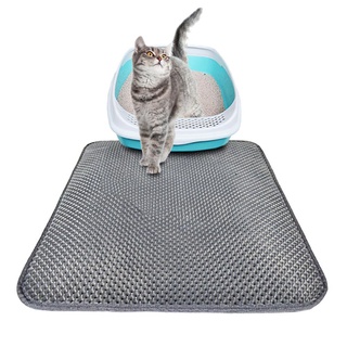 Mascotas plegable de doble cara impermeable gato alfombrilla de gatito almohadilla de basura trampa cama