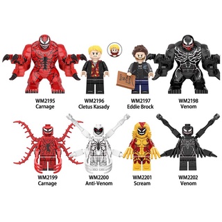 marvel venom 2 minifigures lego carnage super heroes bloques de construcción juguetes para niños