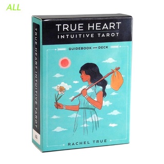 ALL True Heart Intuitive Tarot English Version 78 Cards Tarot Deck Divination Fate Tarot Family Party Board Game