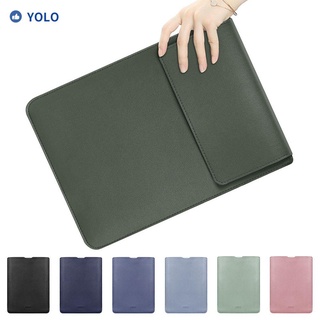 YOLO 13 15 Pulgadas Universal Portátil Bolsa Ultra Delgada Cubierta De La Funda Moda A Prueba De Golpes De Cuero PU De Negocios iPad/Multicolor