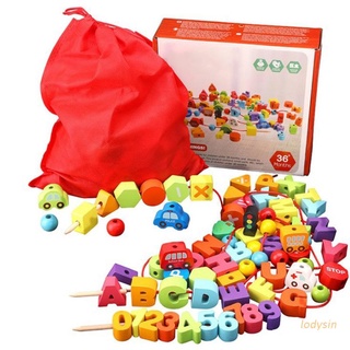 lody stringing bead cordones juguete incl colorido bloques de tráfico tema de hilo juguete para el centro de actividad mano-ojo coordinación juguete