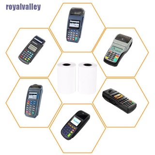 royalvalley rollo de papel de recibo térmico de 57 x 40 mm para impresora térmica móvil pos de 58 mm