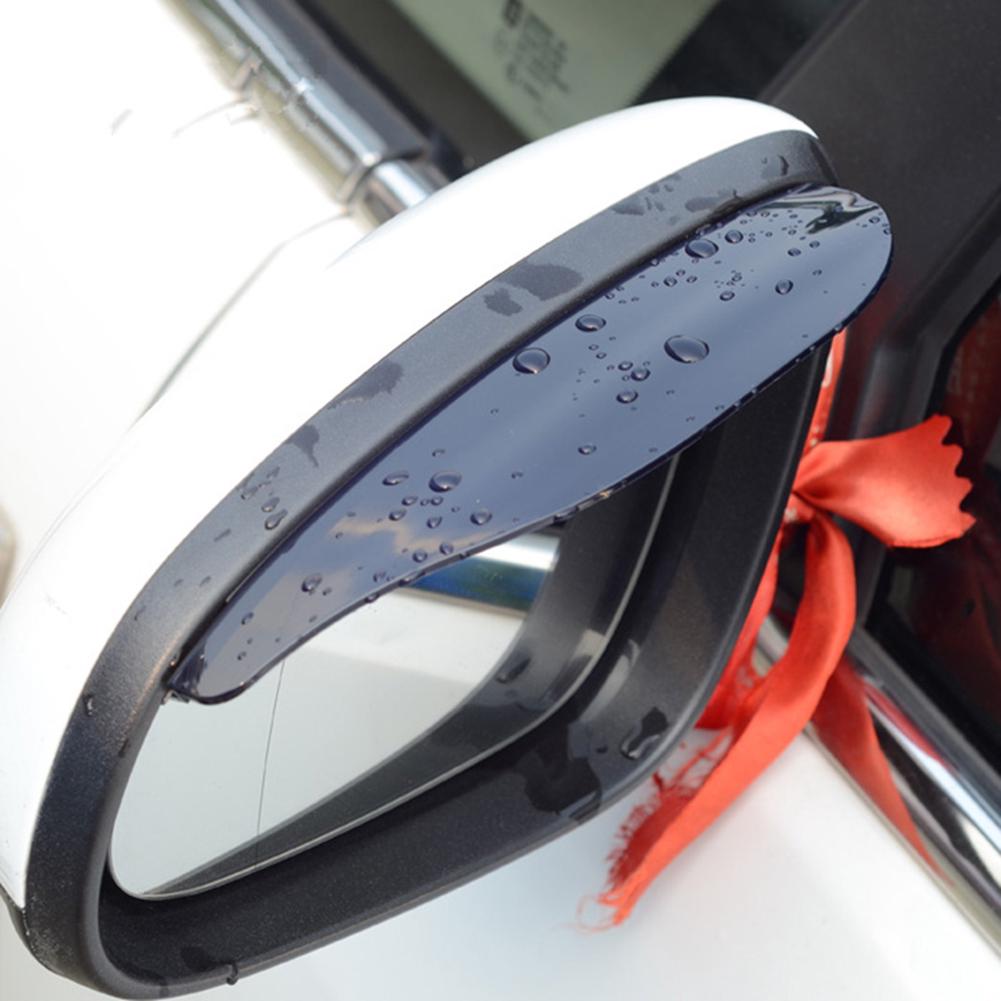 2 pzs espejo retrovisor Universal Flexible de PVC para coche Cubierta a prueba de lluvia (1)