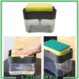 [precio De actividad] dispensador de jabón Manual con soporte de esponja instantáneo recambio jabón caja de Caddy Durable