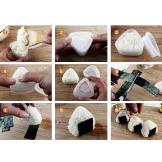 Nuevo triángulo bola de arroz fabricante de molde/molde de Sushi/Bento Maker molde DIY herramienta/Sushi Rolling Roller/DIY Sushi Mat cocina Bento accesorios (9)