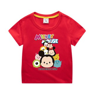 100% algodón niños moda camisa de dibujos animados Mickey Mouse niños camiseta de manga corta camisas de bebé ropa de niños camiseta niñas niños camiseta A54