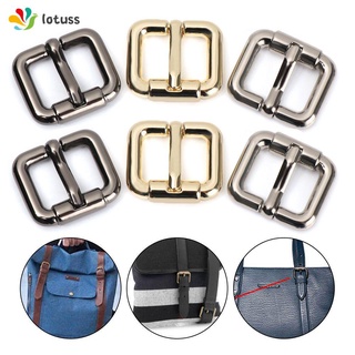 LOTUSS 1/2/5pcs 13/16/20/25/32mm Shoe Strap Button Repair Accessories Belt Web Parts Metal Buckle DIY Snap Rectangle Ring Heavy Duty Hand-Bag Leather Craft Adjustable Pin Buckle/Multicolor