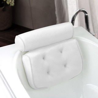 accesorios de lujo ergonómico antideslizante con ventosas espalda hombro hogar spa 3d malla almohada de baño