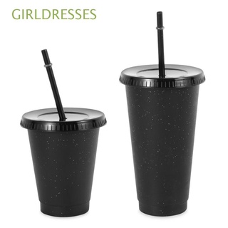 Girldresses 1pcs personalizado al aire libre brillante plástico reutilizable bebida taza taza beber taza/Multicolor