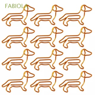 fabiola lindo clips de papel de dibujos animados marcapáginas clip dachshund abrazaderas de papel creativo personalización en forma de animal forma de animal dorado clip de papel