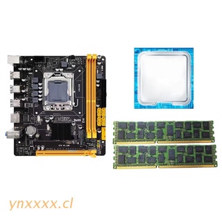 ynxxxx X79 Kit De Placa Base Xeon E5 2420 LGA 1356CPU 32GB ECC DDR3 Memory Support NVME M . 2 SATA3.0 Para Accesorios De Escritorio Intel