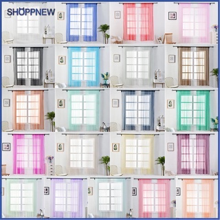 Shoppnew 1pc 1x1.5m moderno opaco ventana cortinas tul persianas cortinas transparentes para sala de estar dormitorio
