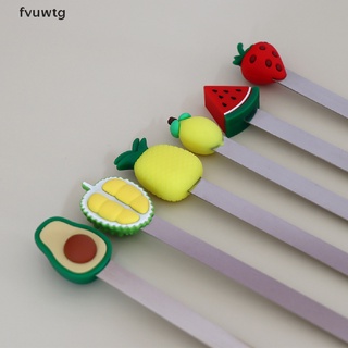 fvuwtg creative fruits 3d marcador estéreo marcadores para libro estudiante suministros escolares cl