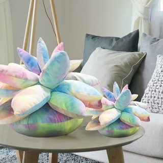 3D suculenta almohada para jardín o amantes verdes bebé planta almohadas para dormitorio habitación decoración del hogar cojín de felpa, un (3)