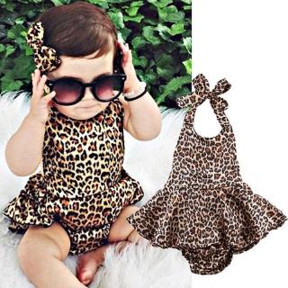 recién nacido niño niña ropa leopardo impresión body mameluco mono verano leopardo niñas traje de baño (1)