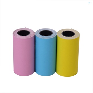 TOG-M Papel Adhesivo De Color Imprimible Rollo De Térmico Directo Con Autoadhesivo 57 * 30 Mm (2.17 * 1.18 Pulgadas) Para PeriPage A6