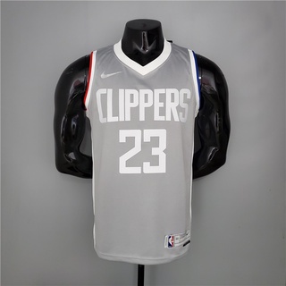 nba los angeles clippers williams #23 gris baloncesto jersey chaleco premio edición caliente jugador versión imprimir