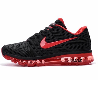 Originais Nike Air Max 2017 Men 's and women's Running Sapatos Calçados Esportivos Tênis Tamanho Grande ----- black red