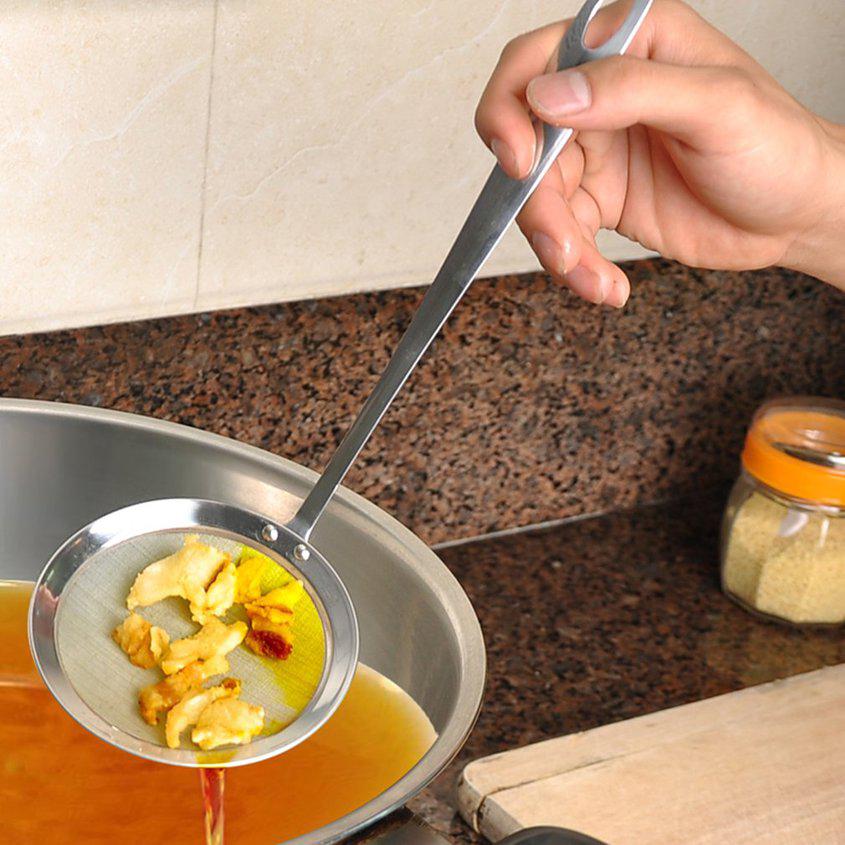 Colador multifuncional de malla de cocina de acero inoxidable accesorios de cocina