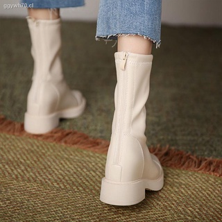 Thin and thin boots women s 2021 spring and autumn new autumn thin single boots Martin boots autumn mid-tube British style short boots