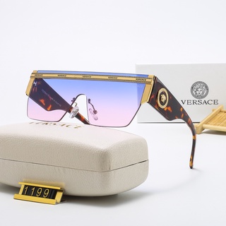 Gafas de sol 2022 Versace Modern Style UV400, escudo cuadrado y diseño de marca vintage (6)