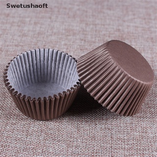 [swt] 100 tazas de papel para cupcakes, color de café, papel, cupcakes, forros rtz