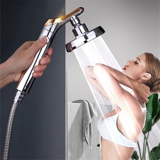 Adjustable Shower Head Hand Shower High Pressure Water Saving One Button To Stop Water Shower Heads (4)