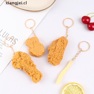 【xiangjei】 Imitation Food Keychain French Fries Chicken Nuggets Fried Chicken Food Pendant CL (4)