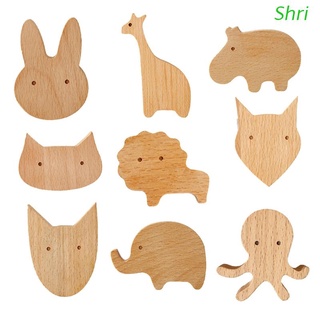 Shri 9 pzs/1 juego lindo Gancho De animales Para pared hogar decoración sólida fuerte niños pared De madera Ganchos montados Para niños y niñas