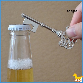 yikanf Vintage Portable Key Shape Keychain Beer Bottle Can Opener Party KTV Bar Tool