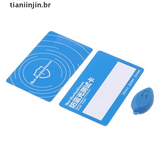 [tianiinjin] 2 pzas/juego linternas Anti luz Led Azul+tarjeta De detección De prueba De lentes Br