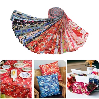 40 tiras de tela de algodón con patrón de flores, tela artesanal, patchwork