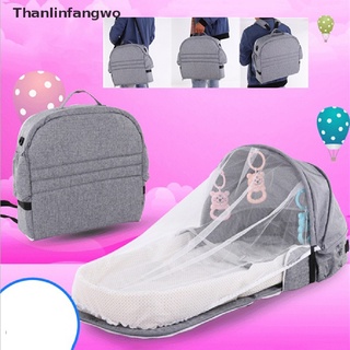 [tfnl] portátil anti-mosquito plegable cuna de bebé al aire libre cama de viaje transpirable cubierta asf (7)