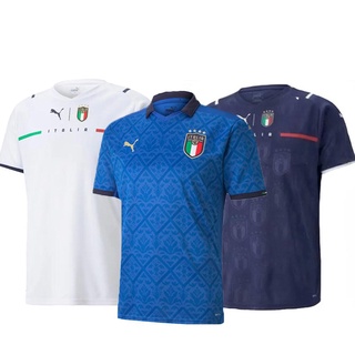 Jersey/camisa de fútbol de la mejor calidad 2020-21 italia local/fuera grado: aa 1 Euro copa camisetas de fútbol S-2XL (1)