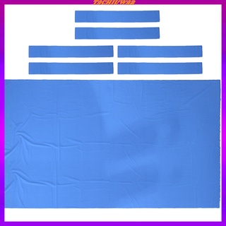 [tachiuwa2] 8 pies mezcla de lana de billar mesa de billar billar billar mesa de fieltro accesorio azul (9)
