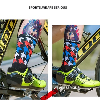elitecycling dh deportes ciclismo calcetines de compresión al aire libre mediados calcetines de pantorrilla (color negro)