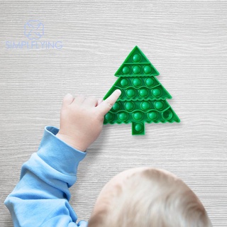 simplflying cod√ árbol de navidad verde empuje burbuja autismo antiestrés sensory exprimir regalo (5)