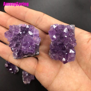 [AmongSpring] amatista racimo de cuarzo cristal Mineral espécimen piedra curativa Mineral Mineral Mineral Mineral