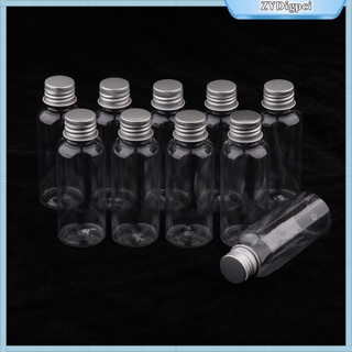 10pcs 50ml botella de reactivo de laboratorio de boca ancha aceites esenciales muestras viales transparentes (2)