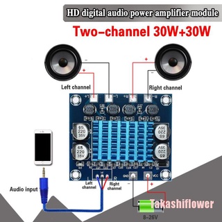 Takashiflower TP 0 XH- 30W+30W canal Digital estéreo Audio amplificador de potencia placa