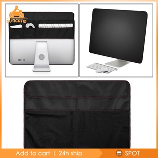 [cut1-9] Pc a prueba de polvo cubierta de cuero PU cubierta de polvo protector para iMac pantalla para 21 pulgadas