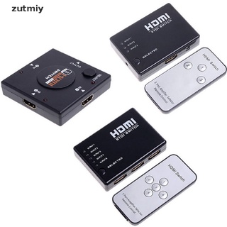 [Zutmiy] Selector Divisor HDMI De 3 O 5 Puertos/Interruptor Switch Hub + Remote 1080p Para HDTV PC POI